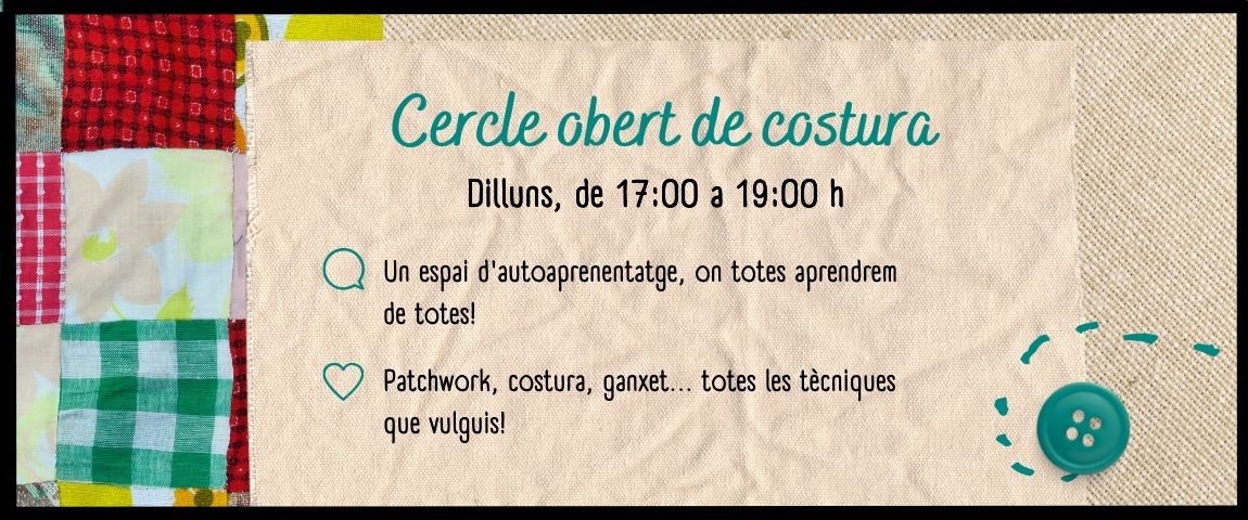 Círculo abierto de costura